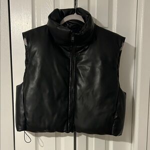 Zara Black Quilted Vest
